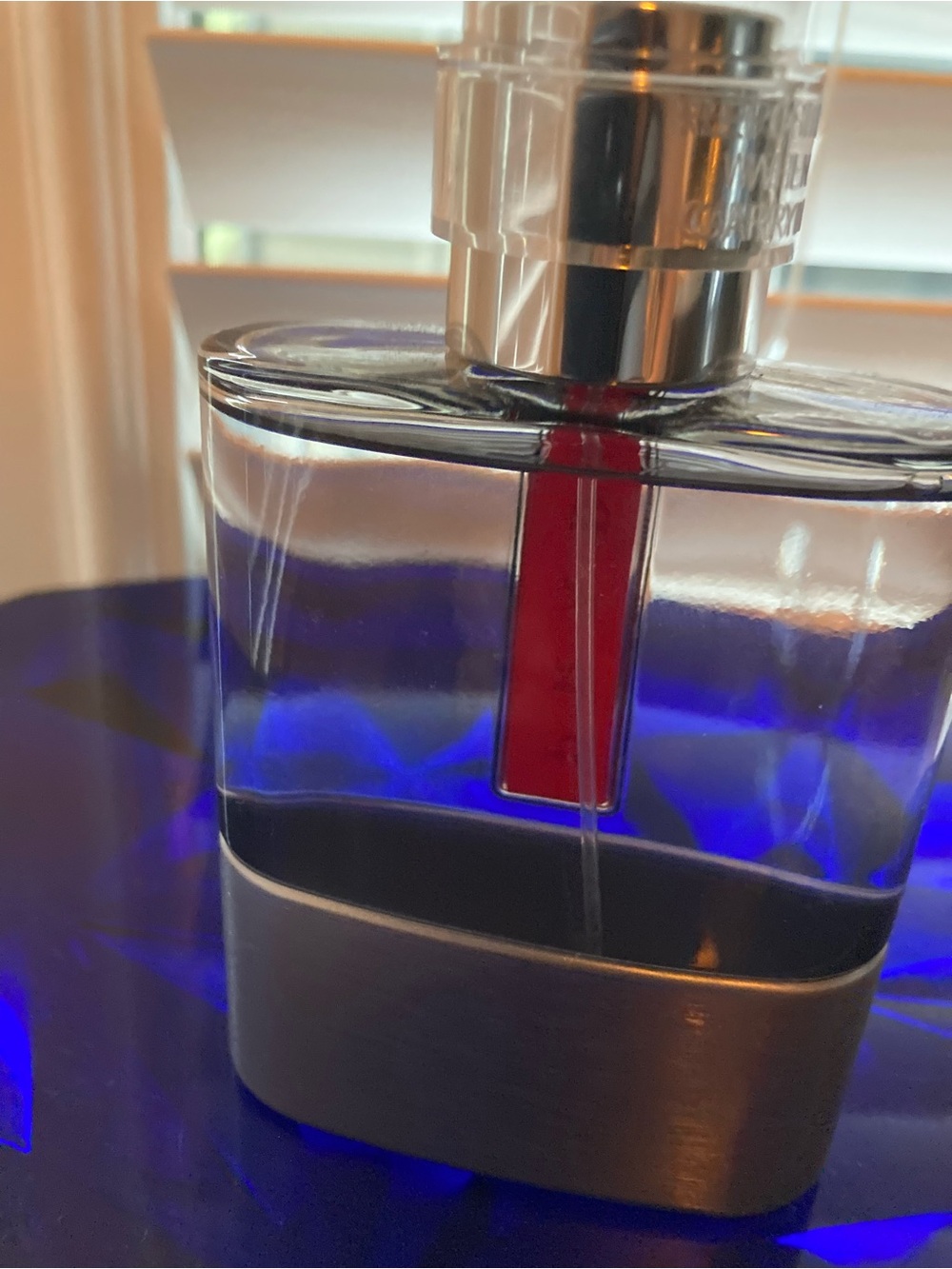 Prada Linea Rossa Luna Rossa Men - Clear Glass Red and Silver (sprayed 3 times) - Picture 3 of 4
